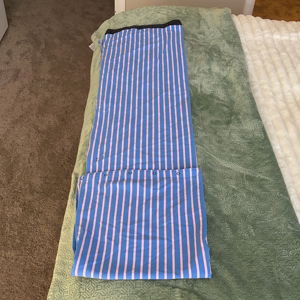 Lululemon Blue and Pink Striped Scarf